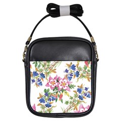 Garden Flowers Girls Sling Bag by goljakoff