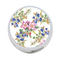 Garden Flowers 4-port Usb Hub (two Sides) by goljakoff