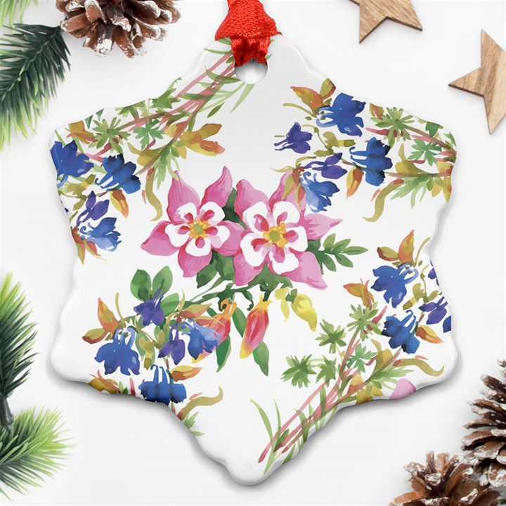 Garden flowers Ornament (Snowflake)