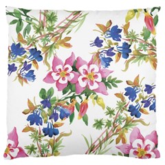 Garden Flowers Large Cushion Case (one Side) by goljakoff