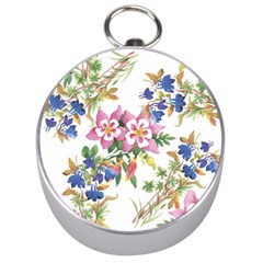 Garden Flowers Silver Compasses by goljakoff