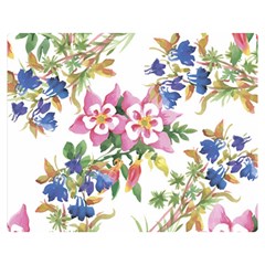 Garden Flowers Double Sided Flano Blanket (medium)  by goljakoff