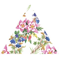 Garden Flowers Wooden Puzzle Triangle by goljakoff