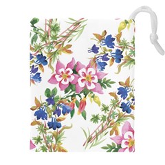 Garden Flowers Drawstring Pouch (4xl) by goljakoff