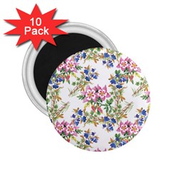 Garden Flowers Pattern 2 25  Magnets (10 Pack)  by goljakoff