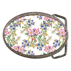 Garden Flowers Pattern Belt Buckles by goljakoff