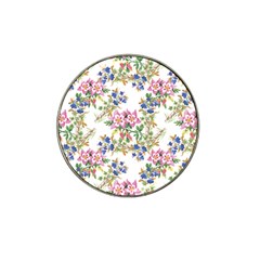 Garden Flowers Pattern Hat Clip Ball Marker (4 Pack) by goljakoff