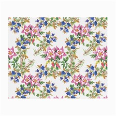 Garden Flowers Pattern Small Glasses Cloth by goljakoff