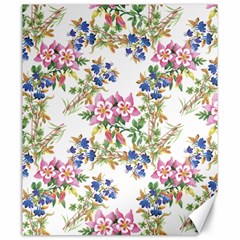 Garden Flowers Pattern Canvas 20  X 24  by goljakoff