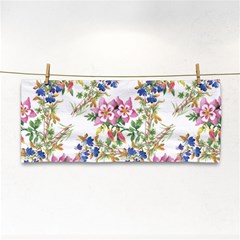 Garden Flowers Pattern Hand Towel by goljakoff