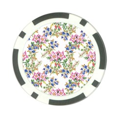 Garden Flowers Pattern Poker Chip Card Guard (10 Pack) by goljakoff