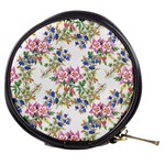 Garden flowers pattern Mini Makeup Bag Front