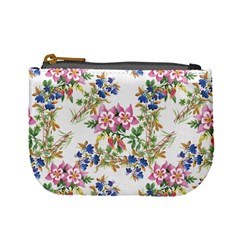 Garden Flowers Pattern Mini Coin Purse by goljakoff