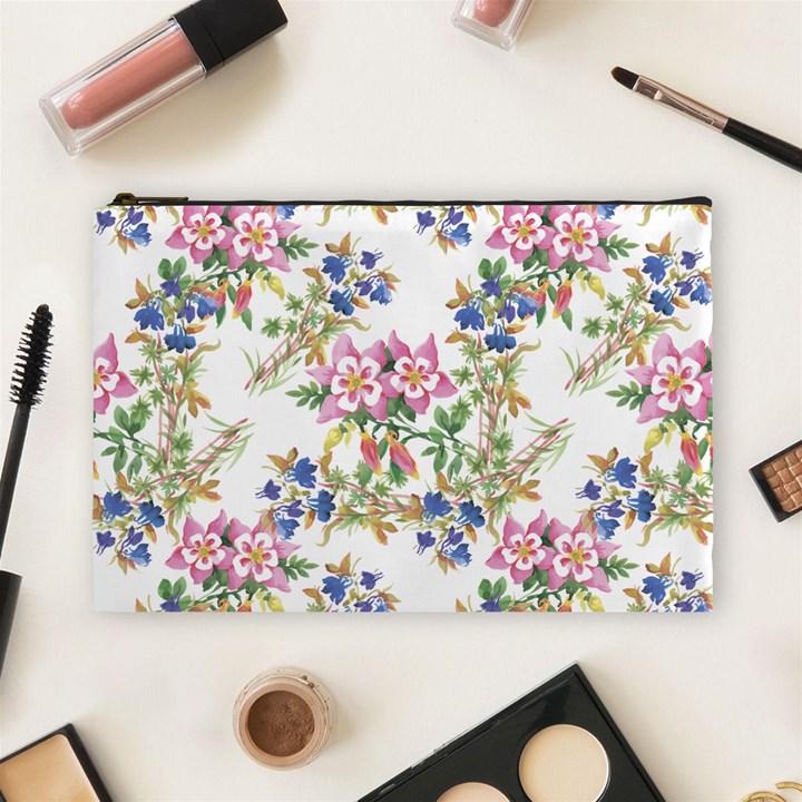 Garden flowers pattern Cosmetic Bag (Large)