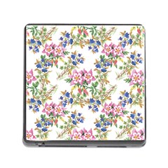 Garden Flowers Pattern Memory Card Reader (square 5 Slot) by goljakoff