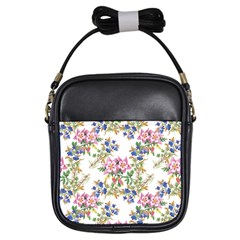 Garden Flowers Pattern Girls Sling Bag by goljakoff