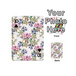 Garden flowers pattern Playing Cards 54 Designs (Mini) Front - Spade10