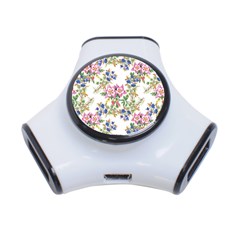 Garden Flowers Pattern 3-port Usb Hub by goljakoff