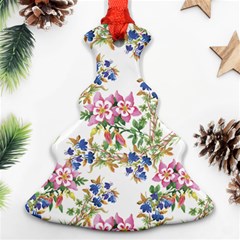 Garden Flowers Pattern Ornament (christmas Tree)  by goljakoff