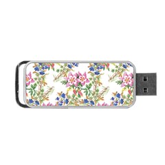 Garden Flowers Pattern Portable Usb Flash (one Side) by goljakoff