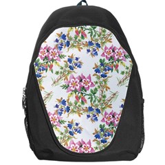 Garden Flowers Pattern Backpack Bag by goljakoff