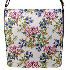 Garden Flowers Pattern Flap Closure Messenger Bag (s) by goljakoff