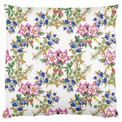 Garden Flowers Pattern Standard Flano Cushion Case (two Sides) by goljakoff