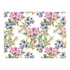 Garden Flowers Pattern Double Sided Flano Blanket (mini)  by goljakoff