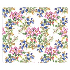 Garden Flowers Pattern Double Sided Flano Blanket (small)  by goljakoff