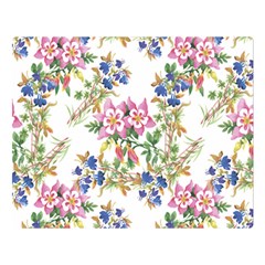 Garden Flowers Pattern Double Sided Flano Blanket (large)  by goljakoff