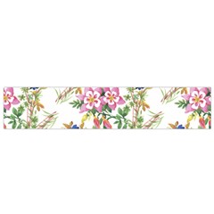 Garden Flowers Pattern Small Flano Scarf by goljakoff