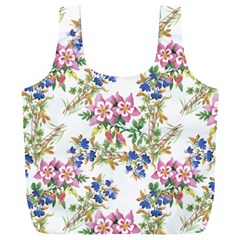 Garden Flowers Pattern Full Print Recycle Bag (xxxl) by goljakoff