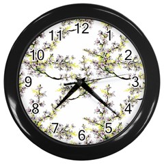 Spring Wall Clock (black) by goljakoff