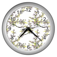 Spring Wall Clock (silver) by goljakoff