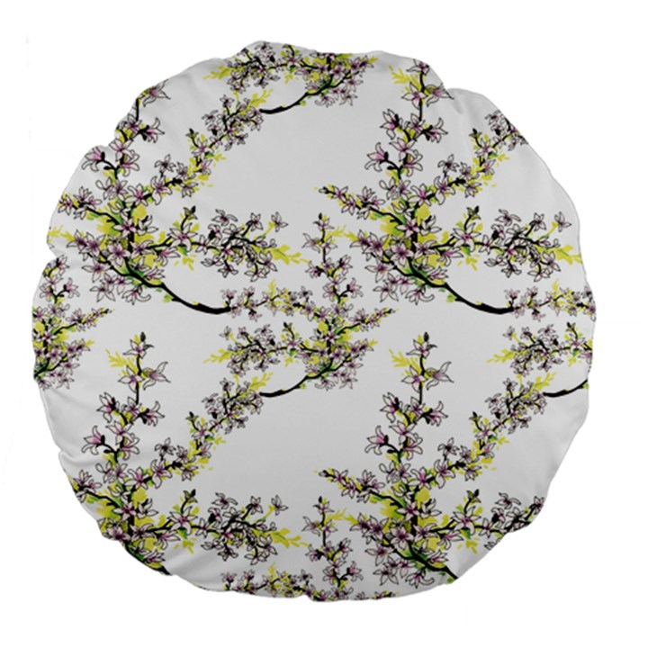 Spring Large 18  Premium Flano Round Cushions