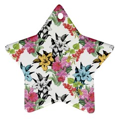 Summer Flowers Ornament (star) by goljakoff