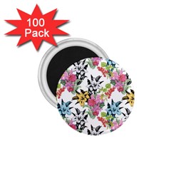 Summer Flowers 1 75  Magnets (100 Pack)  by goljakoff