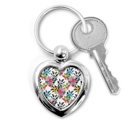 Summer Flowers Key Chain (heart) by goljakoff