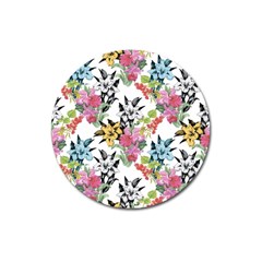 Summer Flowers Magnet 3  (round) by goljakoff