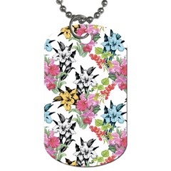 Summer Flowers Dog Tag (one Side) by goljakoff