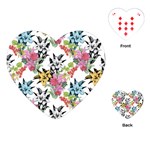 Summer flowers Playing Cards Single Design (Heart) Front