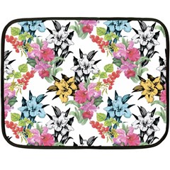 Summer Flowers Fleece Blanket (mini) by goljakoff