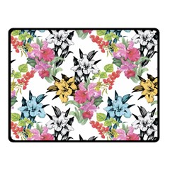 Summer Flowers Fleece Blanket (small) by goljakoff