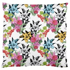 Summer Flowers Large Cushion Case (one Side) by goljakoff