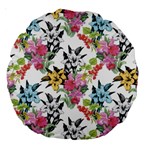 Summer flowers Large 18  Premium Round Cushions Front