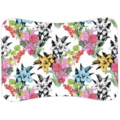 Summer Flowers Velour Seat Head Rest Cushion by goljakoff