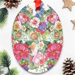 Beautiful Flowers Ornament (oval) by goljakoff