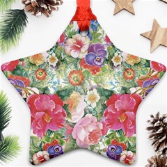 Beautiful Flowers Ornament (star) by goljakoff