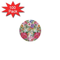 Beautiful Flowers 1  Mini Buttons (100 Pack)  by goljakoff