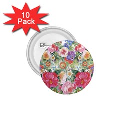 Beautiful Flowers 1 75  Buttons (10 Pack) by goljakoff